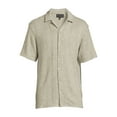 thumbnail image 5 of No Boundaries Men's & Big Men's Textured Resort Shirt, Sizes XS-3XL, 5 of 5