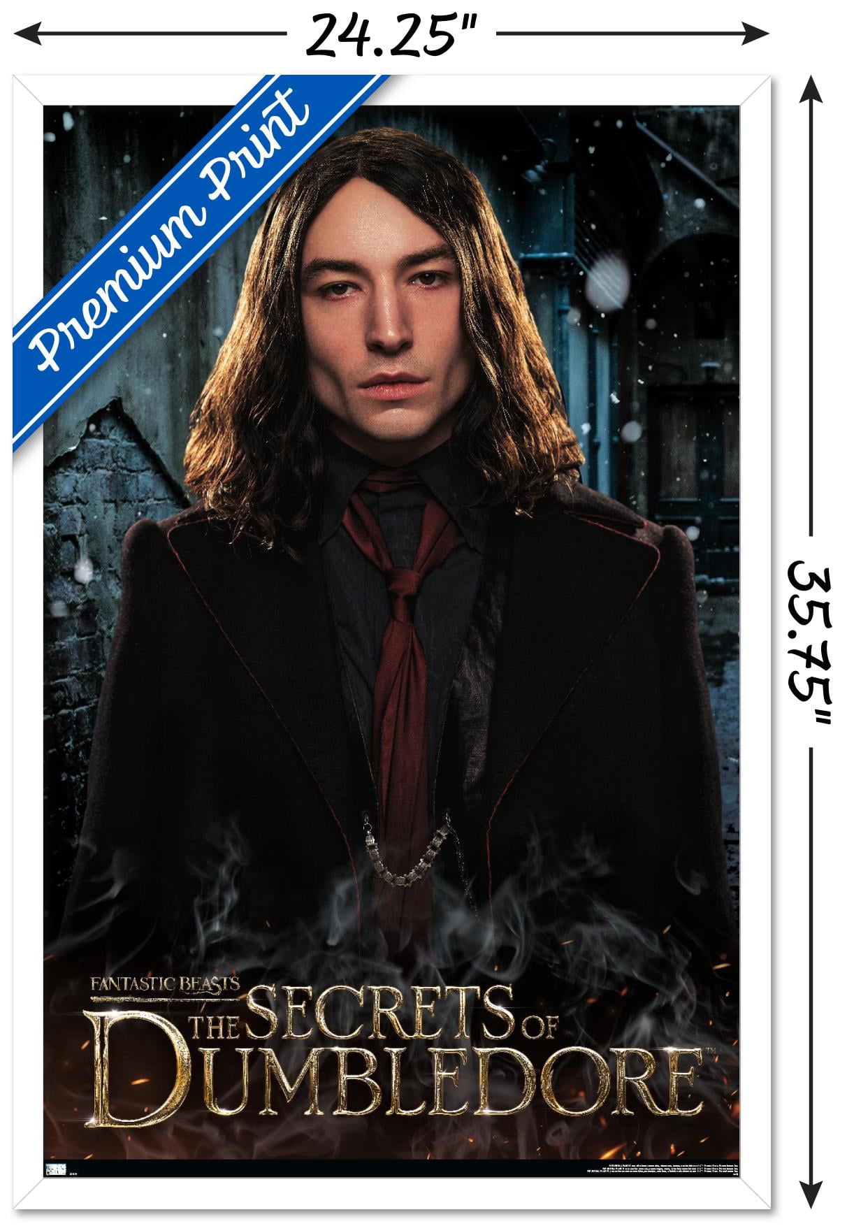 Fantastic Beasts: The Secrets of Dumbledore - Credence Barebone Wall Poster, 22.375" x 34" Framed