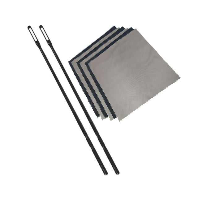 pitrice Flute Cleaning Rod and Cloth Flute Cleaning Flute Cleaner Supplies Practical Color 2 2 Color