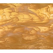 OCEANSIDE STAINED/FUSING GLASS SHEETS - PALE AMBER/WHITE WISPY FUSIBLE (Large 12" x 16")
