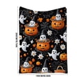 thumbnail image 3 of Halloween Throw Blanket, 78.74 x 59 in Throw Blanket Gentle Fleece Fall Blanket Cozy Warm Cute Halloween Ghost Blanket, Ultra-Soft Blankets and Throws for Couch Sofa Bed, 3 of 5
