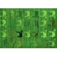 thumbnail image 1 of Ahgly Company Indoor Rectangle Abstract Green Modern Area Rugs, 4' x 6', 1 of 4