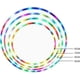 thumbnail image 2 of 2026 Multicolor LED Hula Hoop - Auto-Color Changing RGB Lights, USB Rechargeable & Music Sync for Dance Fitness Gym (Durable ABS), 2 of 5