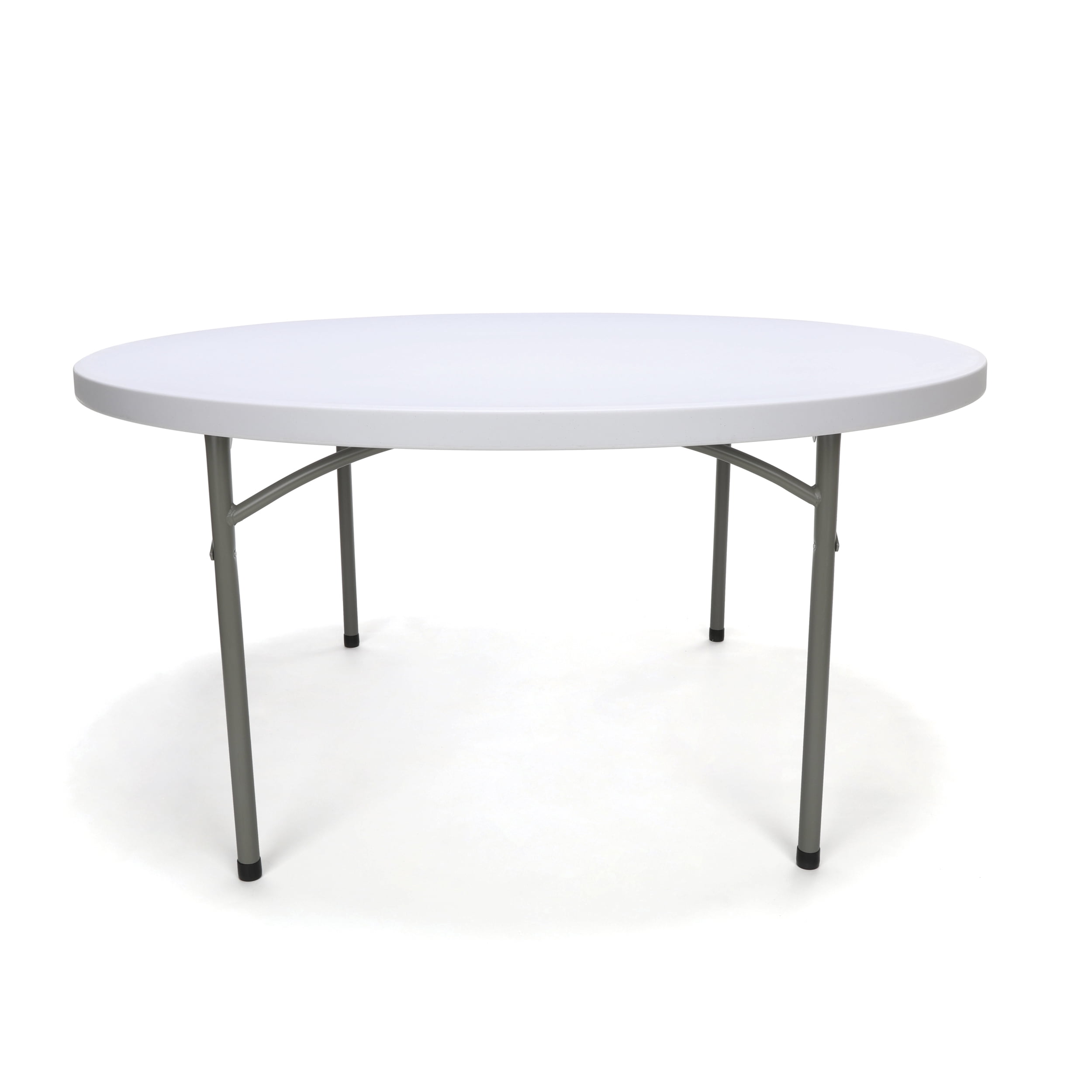 Essentials by OFM ESS-5060R 60" Round Folding Utility Table, White