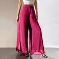 thumbnail image 2 of LEKODE Pant Straight Leg Pants Pants for Women Loose Fit Running Pants Women Golf Pants High Waisted Pants for Women Travel Pants Women Plus Size Pants Hot Pink L, 2 of 5