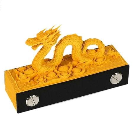 

JPGIF Hot Sales 2024 Dragon Year 12 Zodiac 3D Memo Pads Paper Art Engraved Note Custom Creative Gift Gift Ancient Calligraphy Ink Table Decoration Accompanied By Hand Gift