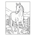 thumbnail image 7 of 50 Pages Horse Coloring Book Gift for Adults Kids Men Women Kids Boys Girls Teens Cute Horse Animal Coloring Activity Sheets for Farmers, 7 of 7