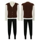 thumbnail image 3 of Traje de uniforme de fiesta para hombre, disfraz de pirata caballero medieval con volantes que chupa sangre, vampiro renacentista, para Halloween, 3 of 5