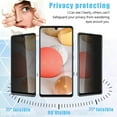 thumbnail image 2 of ZYQEEE 2 Pack Privacy Screen Protector for Samsung Galaxy A25 6.4 inch, Anti-Spy Tempered Glass, Bubble-Free, Easy Install, 2 of 7