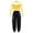 Gold, variant on YONGHS Girls Dancewear Outfits Mesh Spliced Long Sleeve Sequin Crop Top with Jogger Pants Set Red 8
