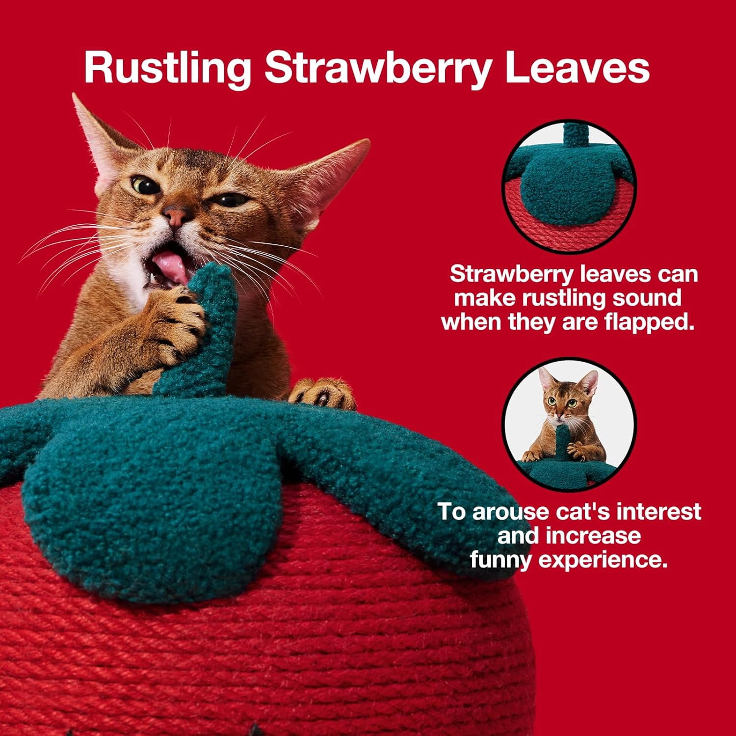 Cat Scratching Post with Jute Rope and Ball, Vertical Scratcher for Indoor Cats and Kittens