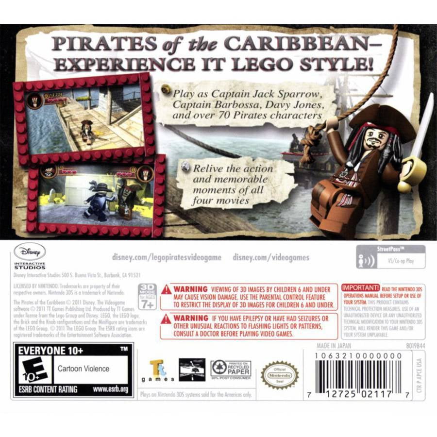 lego pirates of the caribbean 3ds