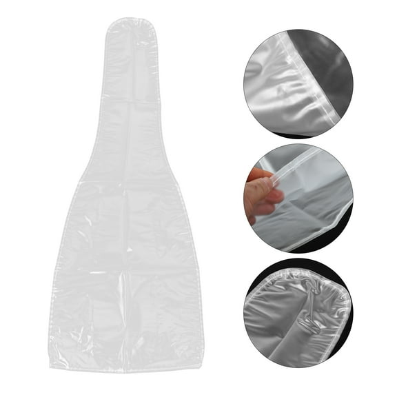 OUNONA Acoustic Dust Bag Guitar Dust Cover Transparent PVC 1 Set
