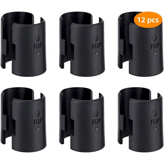 WLGJL Wire Shelf Clips - 12Pack Wire Shelving Shelf Lock Clips for 1" Post Shelvings