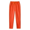 thumbnail image 1 of Pantalones deportivos anchos con forro polar para mujer: pantalones de yoga de cintura alta con bolsillos, cintura elástica fruncida para entrenamientos informales, 1 of 3