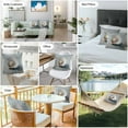 thumbnail image 6 of Waterproof Throw Pillow Covers Set of 2, 26x26 Inch Oil Painting Decorative Pillowcases Outdoor Pillow Slip Cushion Covers Set for Couch Tent Modern Abstract Coastal Seashells Simple, 6 of 7