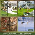 thumbnail image 7 of Kingsyard Bird Feeding Station Kit, 85" Bird Feeder Pole with 5-Prong Base, Bird Feeder Stand for Outdoors Hanging Bird Feeders, Upgraded in Stability, Black, 7 of 7