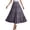 Z162-Grey, variant on Work Skirts for Women Office Summer Ruffle Hem Floral Comfort Coverage Women's Flowy Handkerchief Hemline Midi Skirt