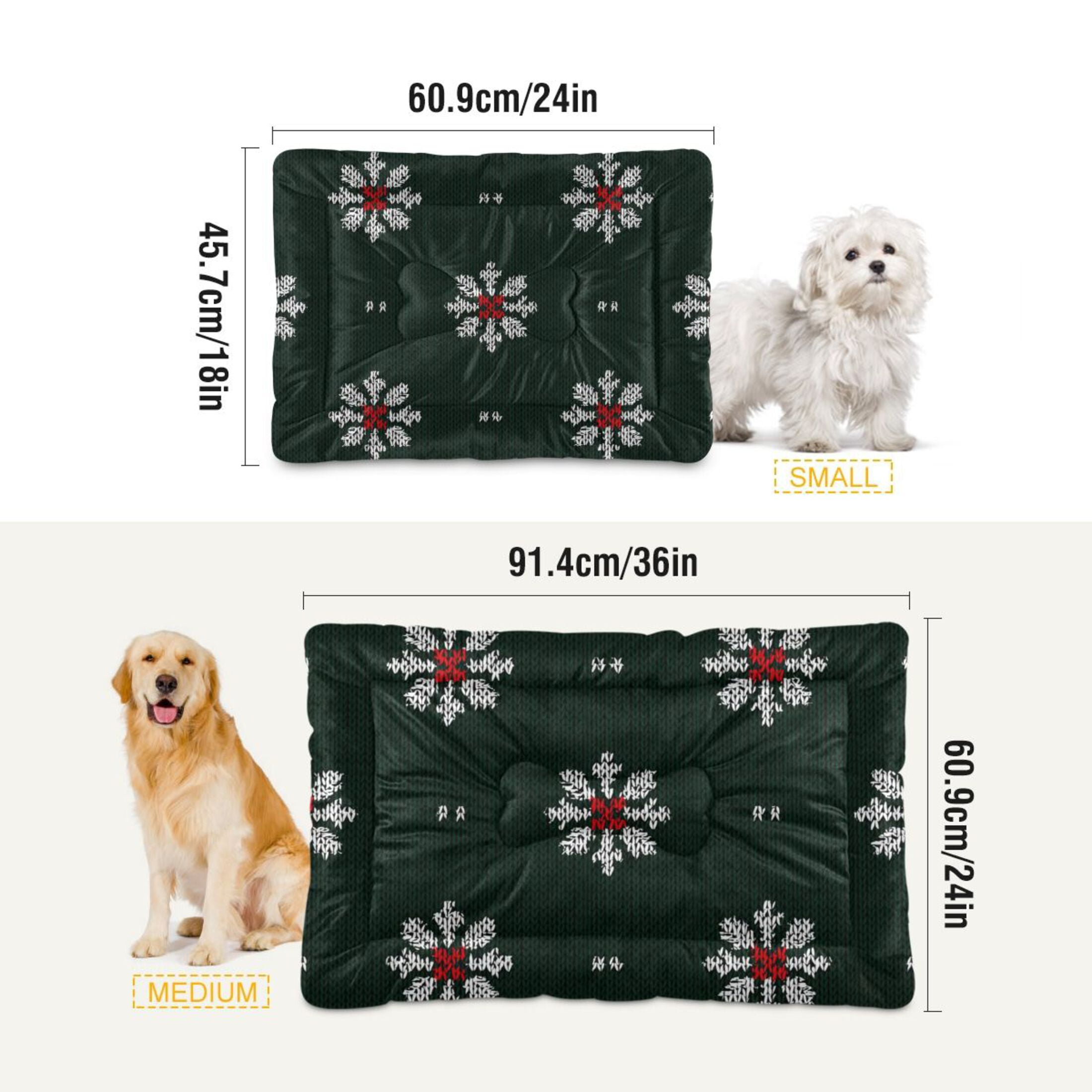 Cozy Mat Pet Bed Indoor Outdoor Warm Soft For Cat Dog Puppy(S/M) Knitted Texture Pattern
