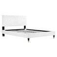 thumbnail image 2 of Roxanne Performance Velvet Queen Platform Bed, 2 of 6