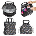thumbnail image 2 of Pioneer Flower Floral Print Pattern Drawstring Lunch Bag Women - Drawstring Lunch Bag Insulated for Work Office - Stain-Resistant Large Lunchbags for Women with Multi-Pockets, 2 of 6