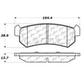 thumbnail image 2 of Centric Parts 300.10360 Semi Metallic Brake Pad with Shim, 2 of 4