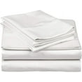 thumbnail image 2 of D.N.G. BEDDINGS Luxury 4 Piece Sheet Set with 6 Inch Deep Pocket 800 Thread Count 100% Egyptian Cotton Solid White Color Queen Size, 2 of 4