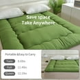 thumbnail image 6 of FISHDRU Light Green Color Memory Foam Mattress Pads, Full - Breathable, 6 of 7