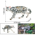 thumbnail image 2 of Ksopiavobs Forest Animal Figurine Realistic Leopard Cat Figure Plastic Ocelot Model Wild Cat Figurine for Christmas Birthday Gift Party Favor,Pack of 2, 2 of 7