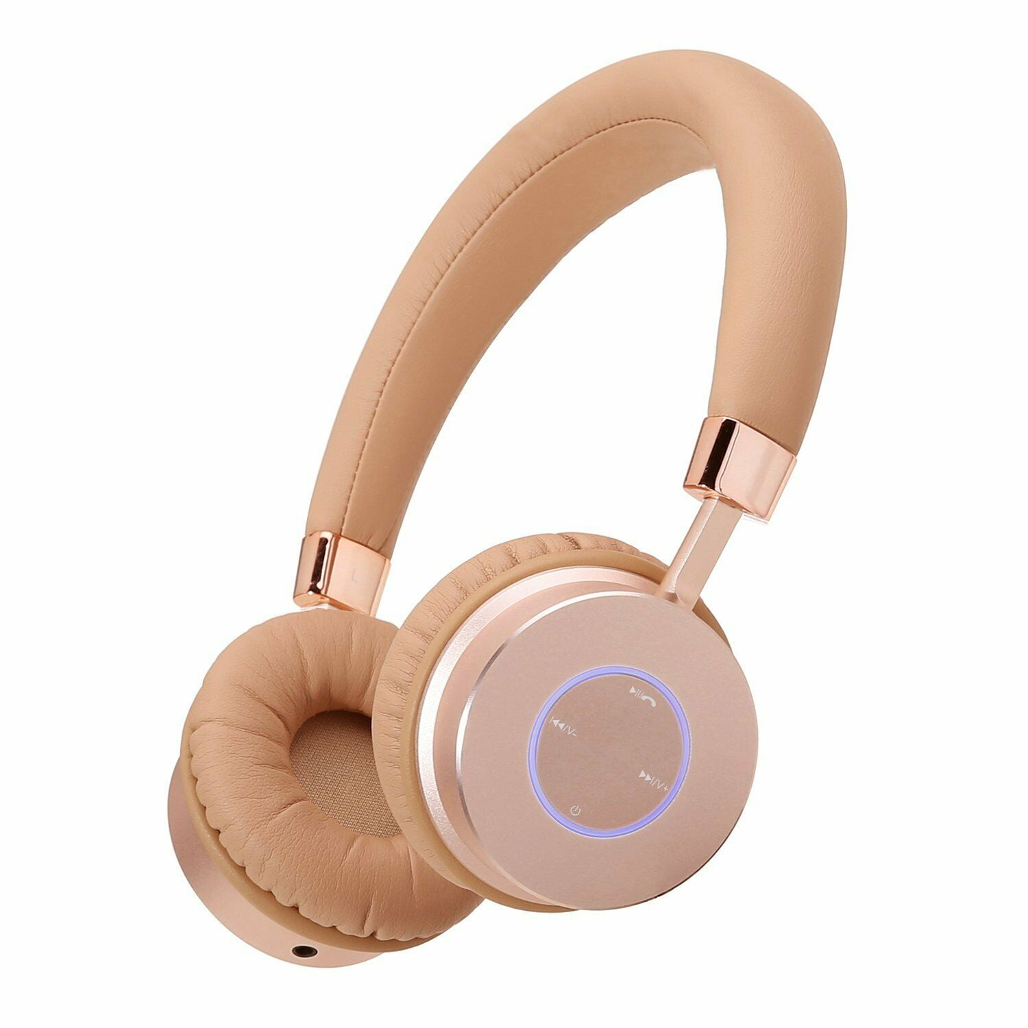Contixo Kids Headphones, Over-The-Ear Wireless Headphones with 85dB Volume Limit, Ages 3-9, Gold