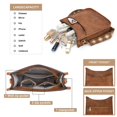 thumbnail image 3 of CAITINA Women's Shoulder Handbags Fashion Vegan Leather Crossbody Bag Shoulder Bag for Women with 2PCS Adjustable Strap, 3 of 8