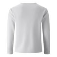 thumbnail image 6 of Chbgutlmr Shirts for Men Fall Notched V Neck Button Fitting Comfy Casual Long Sleeve Thermal Pullover Tops, 6 of 8