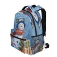 thumbnail image 3 of Backpack 16x11.4x6.9 Inches Fashion Backpack Shopping Travel Outing Backpack Beautiful Christmas Snowman, 3 of 9