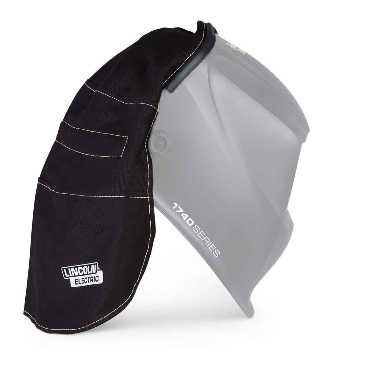Lincoln KP4789-1 Extended Headcover for Welding Helmet, Cotton with Press Fit Seal