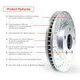 thumbnail image 3 of Dynamic Friction Company Front Brake Rotors-Drilled and Slotted-Silver with 5000 Advanced Brake Pads includes Hardware 7512-53002, 3 of 3