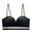 Black, variant on Bigersell Womens Push-up Bra Front Closure Adjusted Spaghetti Strap Wireless Bra Knot Ruched Comfort Soft Seamless Bra without Underwire Bralette Underwear S13-1313