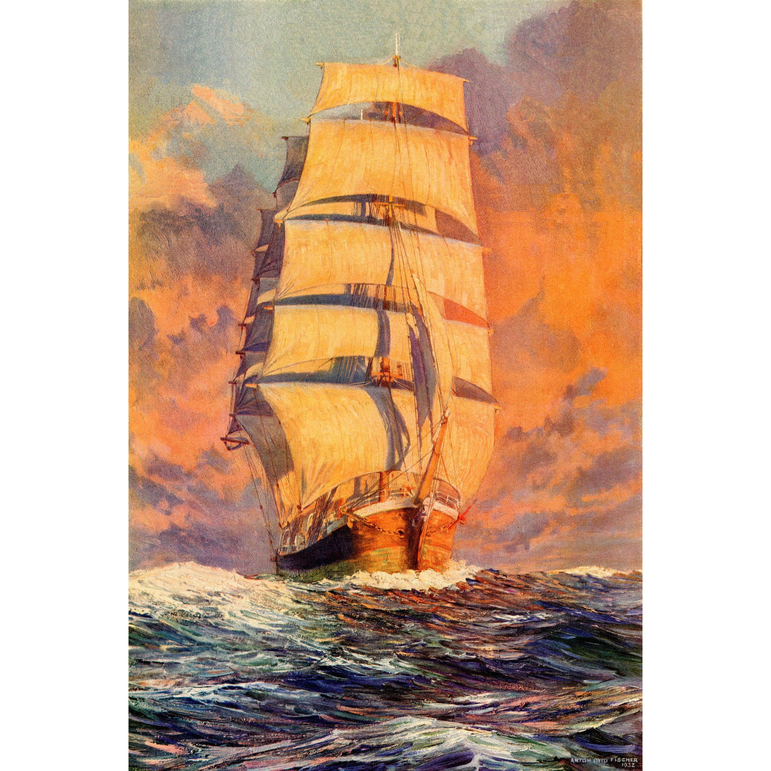 "Smooth Sailing" Painting Print on Wrapped Canvas