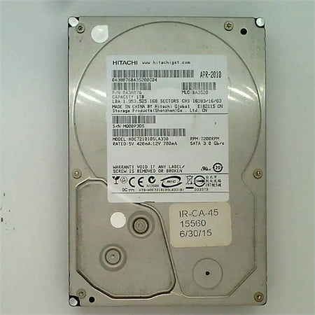- Refurbished Hitachi 1TB SATA II 7200 RPM 32MB Cache Desktop Hard Drive