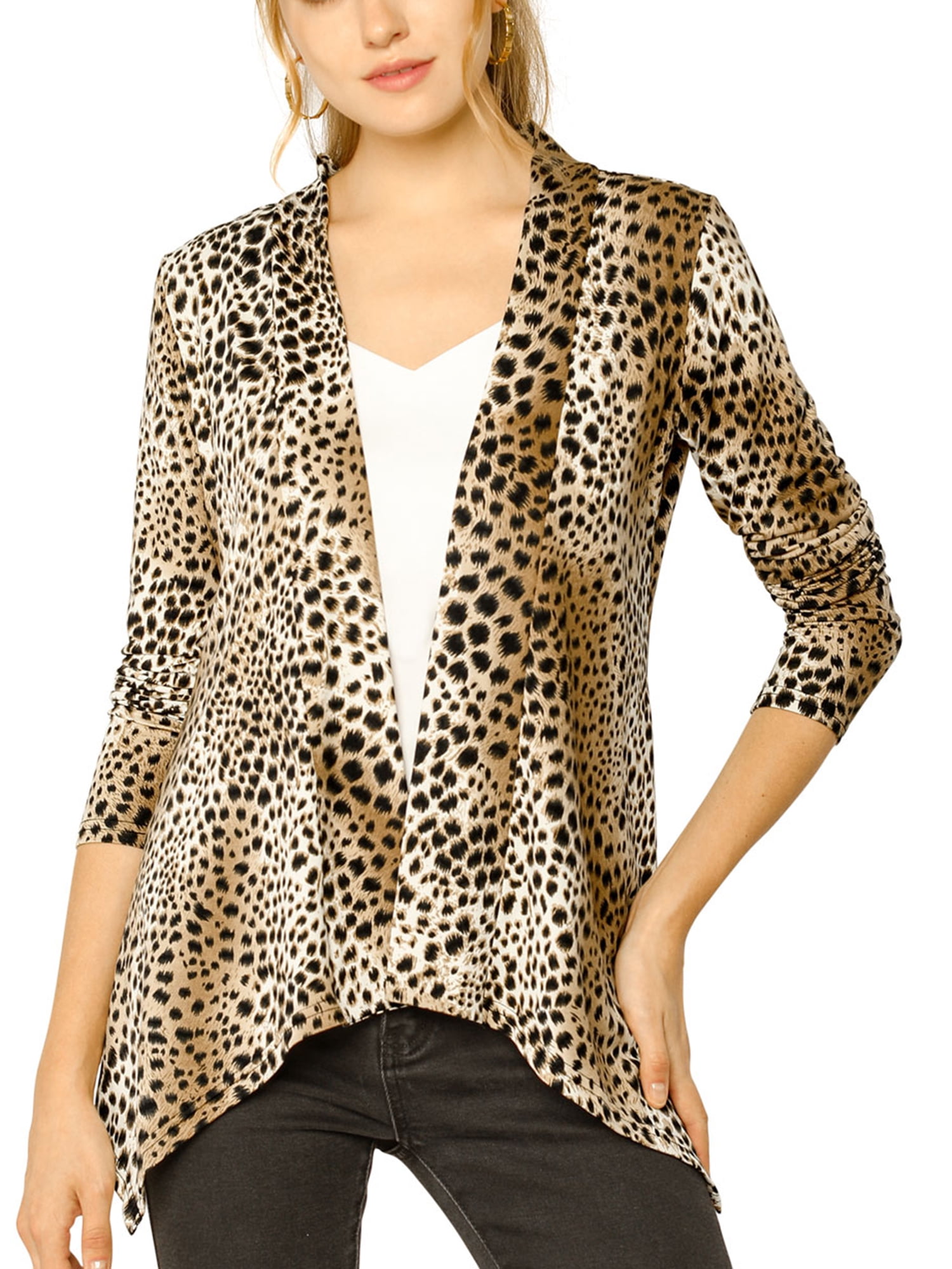cheetah cardigan walmart