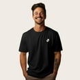 thumbnail image 4 of Dalix Spook a Latte Ghost Embroidered Relaxed Heavy Soft Cotton T Shirt Mens in Black 2XL XX-Large, 4 of 5