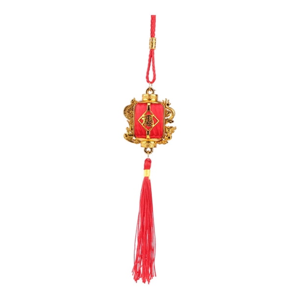 Faroles rojos de la suerte para colgar Mini faroles decorativos para el Año Nuevo chino con borla para la decoración de la fiesta de primavera y la boda
