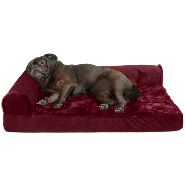 FurHaven Pet Dog Bed Deluxe Cooling Gel Memory Foam Orthopedic Plush