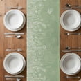 thumbnail image 6 of Sage Green Wildflowers Table Runner - 72 Inch Long, Kitchen Dining Table Runner Dresser Scarves, Modern Floral Butterfly Plant Farmhouse Decor for Coffee Tables Wedding Party Banquet, 6 of 8