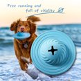 thumbnail image 4 of Jouets de Fuite de Chat de Chien, Boule Interactive d'Ovni de Q, Boule en Caoutchouc de Frisbee de Frisbee de Parfum de Lait de Fuite de Roulement de Multifonction, Jouets Éducatifs de Chiens, 4 of 7