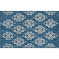 thumbnail image 3 of Veranda Transitional 2' x 3' Indigo and Light Gray Polypropylene Outdoor Area Rug, 3 of 7