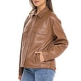 thumbnail image 6 of S.E.B. by Sebby Faux Leather Shacket, Oversize Shirt Jacket (Women’s), 6 of 6