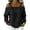 Black01, variant on Women's Fashionable Casual Long-sleeved Top With Chain And Button Decoration, Size S-3XL