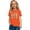 Orange, variant on Valora Little Kid Easter Bunny Graphic Short Sleeve Tee for Girls Soft Casual Round Neck Toddler Kids Top Blue 4-5 Years
