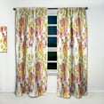 thumbnail image 2 of Designart 'Retro Abstract Poppies IV' Mid-Century Modern Curtain Panel, 2 of 5