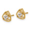 thumbnail image 2 of Auriga Fine Jewelry 14K White Gold Lab Grown Diamond Star Stud Earrings for Women (L- 0.32 inch, W- 0.32 inch), 2 of 5
